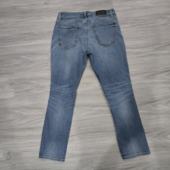 Original Use Men's Ripped Blue Skinny Jeans - Picture 4 of 4